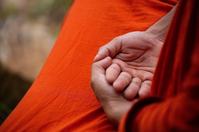 Person meditating